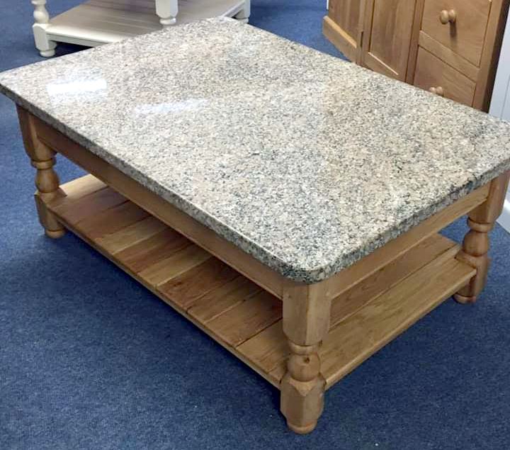 Coffee table legs with a square and a bun foot so a shelf can be added